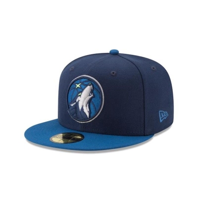 Minnesota Timberwolves Gorra | New Era NBA 2tone 59fifty Fitted Cap Mexico - Azules